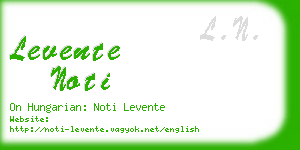 levente noti business card